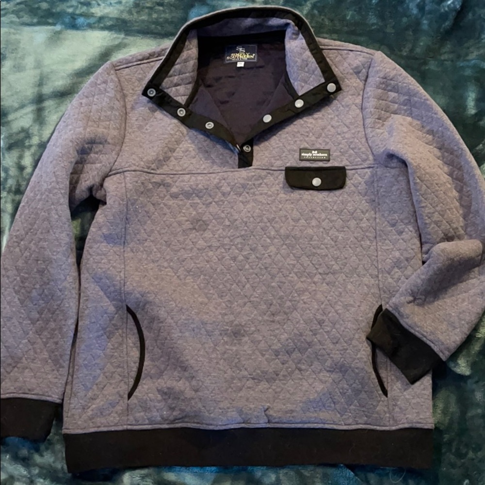 Simply southern 1/4 button pull over